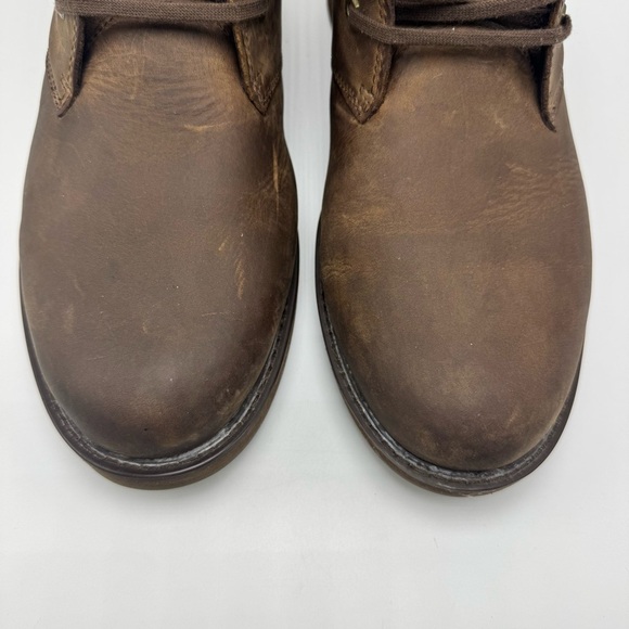 LL Bean Stonington Chukka Boots Mens 11.5 Brown Oiled Leather Lace Up Desert main image 10